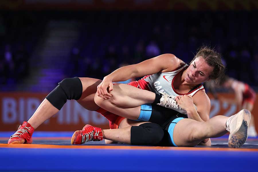 カナダ女子レスリングのリンダ・モライス【写真：Getty Images】