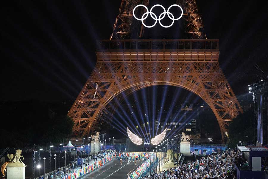 パリ五輪が開幕、開会式の演出が話題を集めた【写真：ロイター】