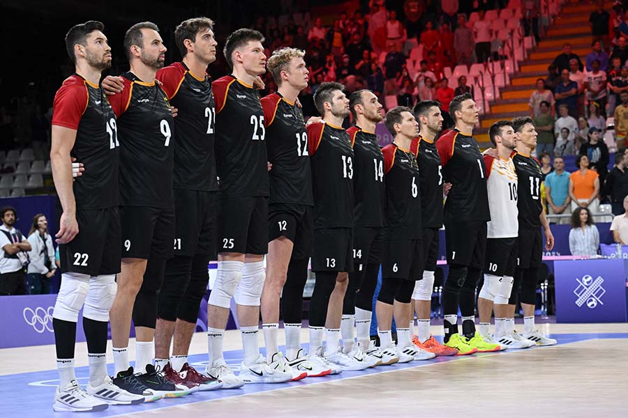 パリ五輪バレーボール男子の初戦で日本と対戦するドイツ代表【写真：ロイター】