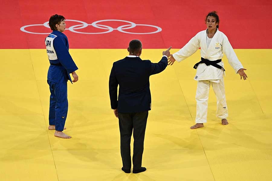 準決勝で角田夏実と対戦したタラ・バブルファト【写真：ロイター】