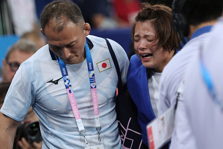 柔道女子52キロ級2回戦で敗れた阿部詩【写真：ロイター】