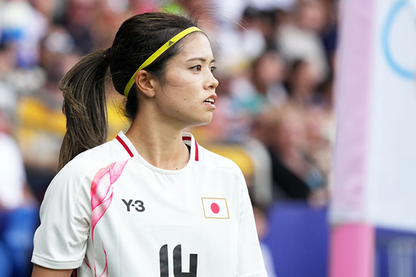 サッカー女子日本代表の長谷川唯【写真：Getty Images】