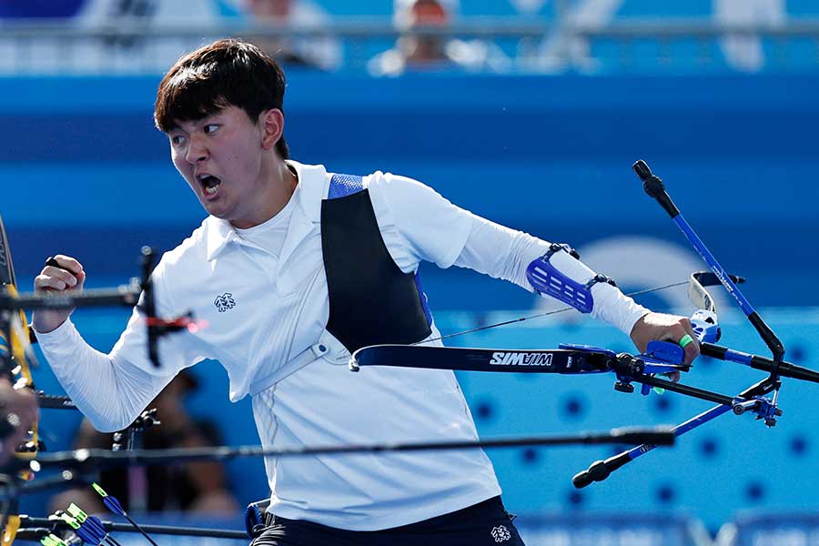 パリ五輪に出場した韓国の金済徳【写真：ロイター】