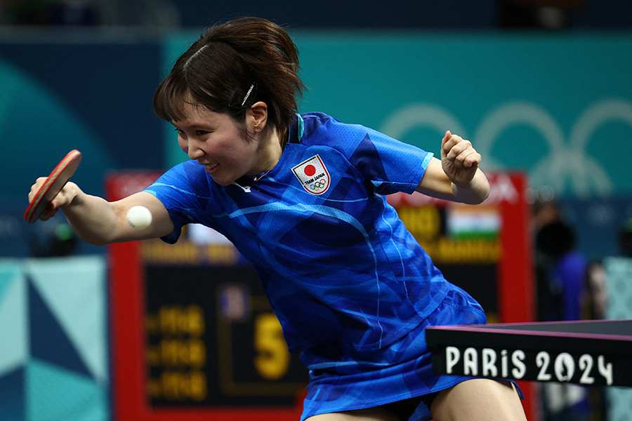 準々決勝進出を果たした平野美宇【写真：ロイター】