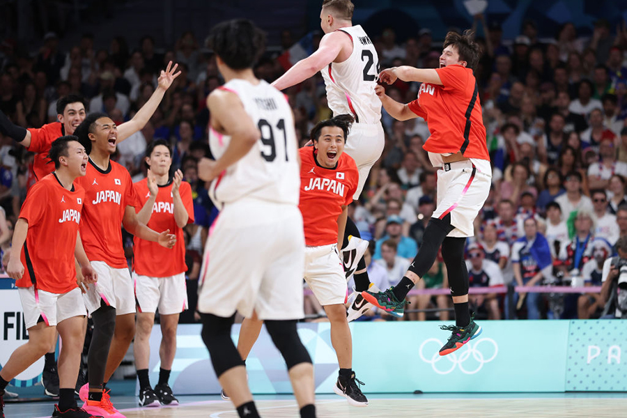 パリ五輪に出場している男子バスケットボール日本代表【写真：Getty Images】