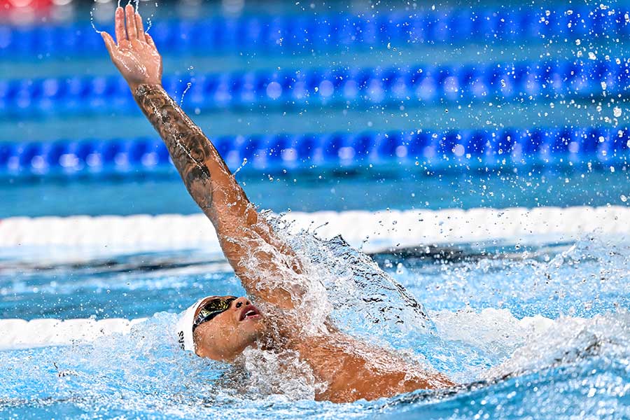 競泳男子200メートル個人メドレーの準決勝に出場したシェーン・カサス【写真：Getty Images】