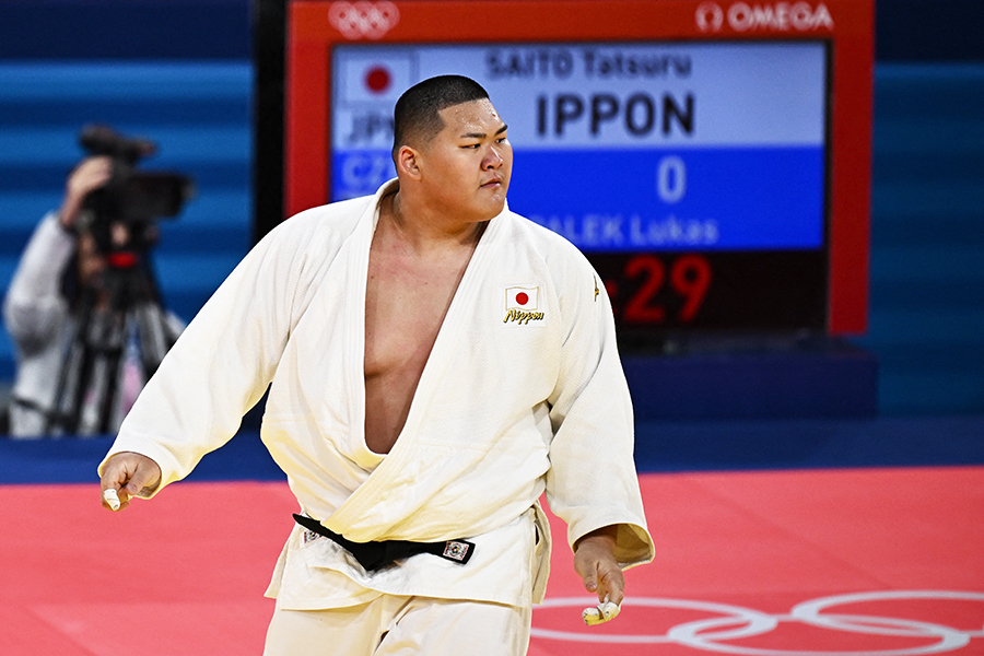 パリ五輪柔道100キロ超級代表の斉藤立【写真：ロイター】