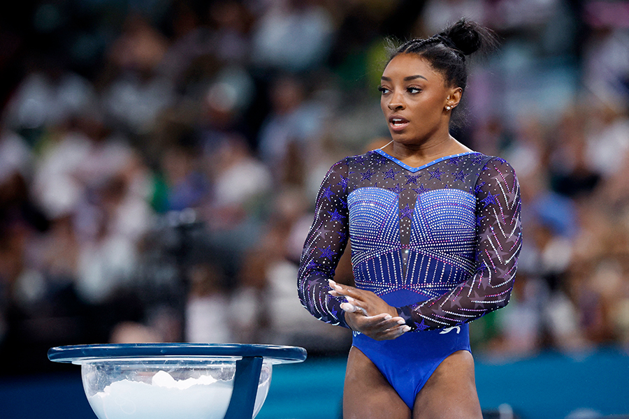 体操女子で団体戦＆個人総合の2冠を達成したシモーネ・バイルズ【写真：ロイター】