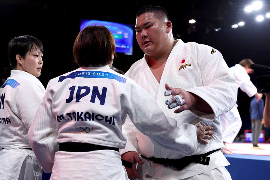 フランス戦で2敗した柔道日本代表の斉藤立【写真：Getty Images】