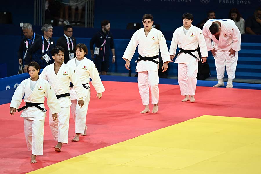 柔道混合団体決勝で日本はフランスに敗れ銀メダルだった【写真：ロイター】