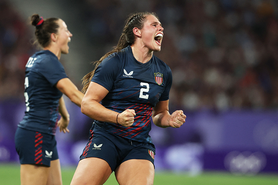 女子7人制ラグビーで銅メダルを獲得した米国代表イロ―ナ・マー【写真：ロイター】