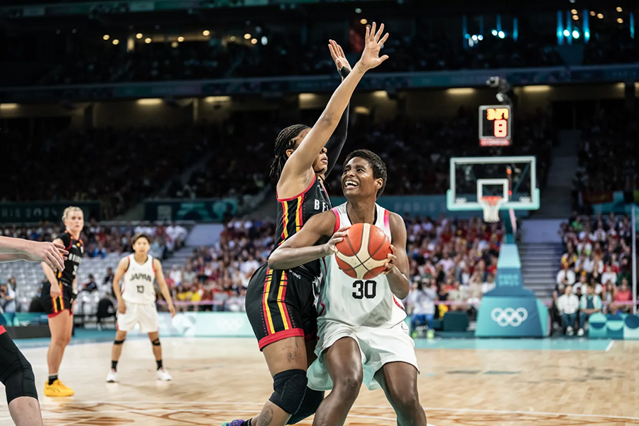 パリ五輪バスケットボール女子日本代表の馬瓜エブリン【写真：FIBA提供】