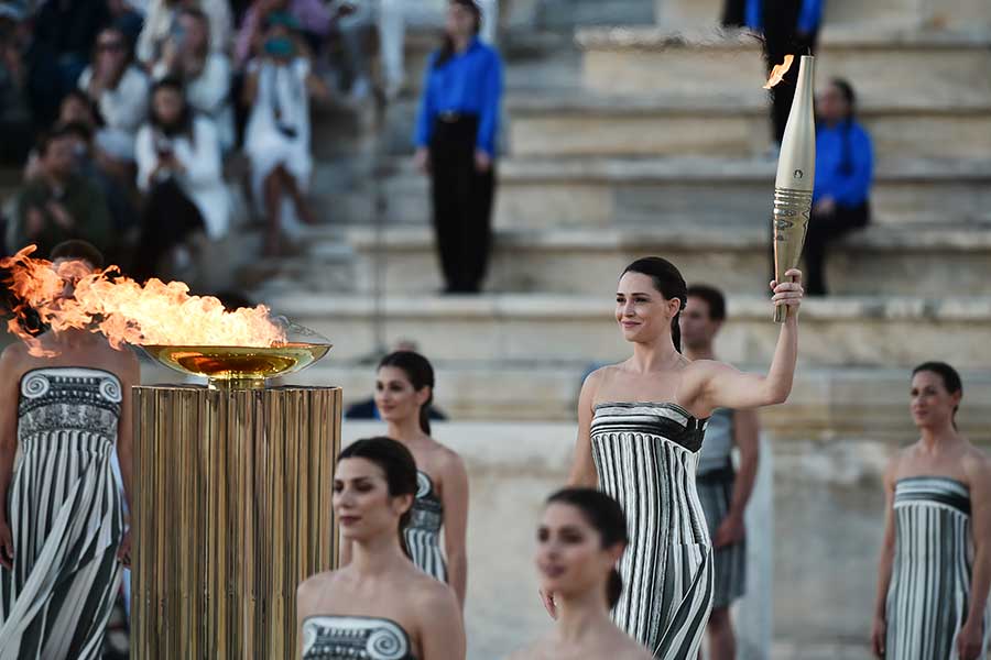 パリ五輪の採火式が行われたアテネ、この地で恒久開催をするべきか【写真：Getty Images】