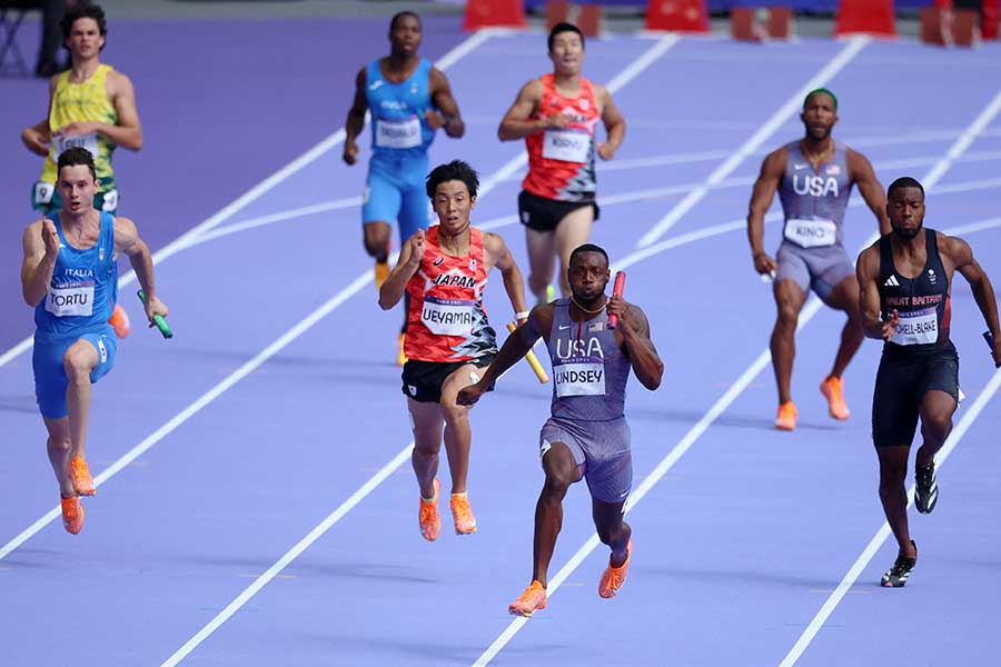 男子400メートルリレー予選【写真：ロイター】