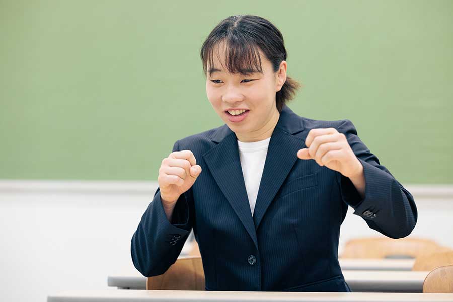 試合に勝ったときは「脳汁がドバドバ出るんですよ（笑）」【写真：松橋晶子】