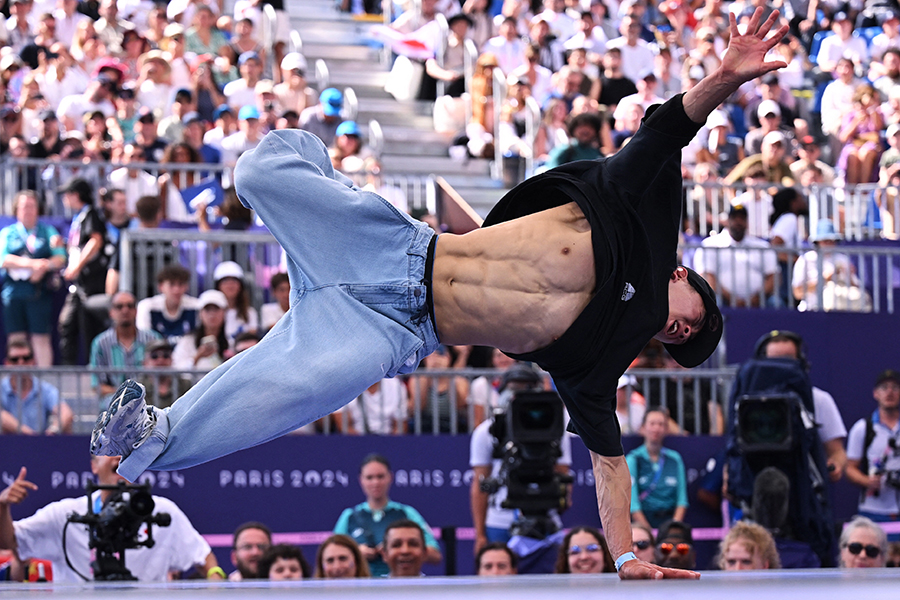 ブレイキン男子に出場した大能寛飛（Hiro10）【写真：ロイター】