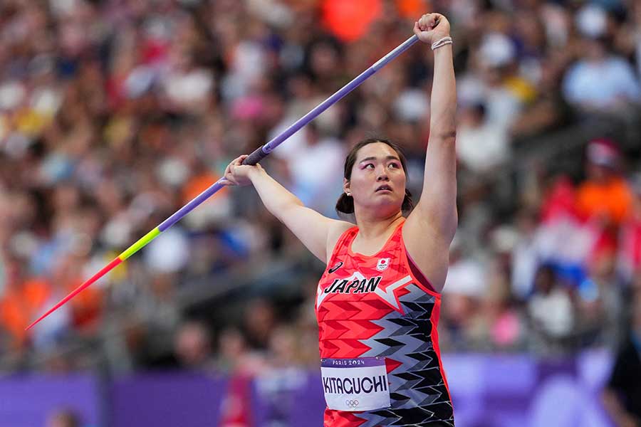 女子やり投げで金メダルを獲得した北口榛花【写真：ロイター】