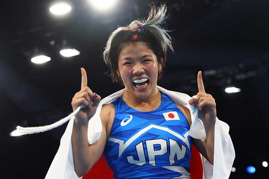 レスリング日本女子代表の鏡優翔【写真：ロイター】