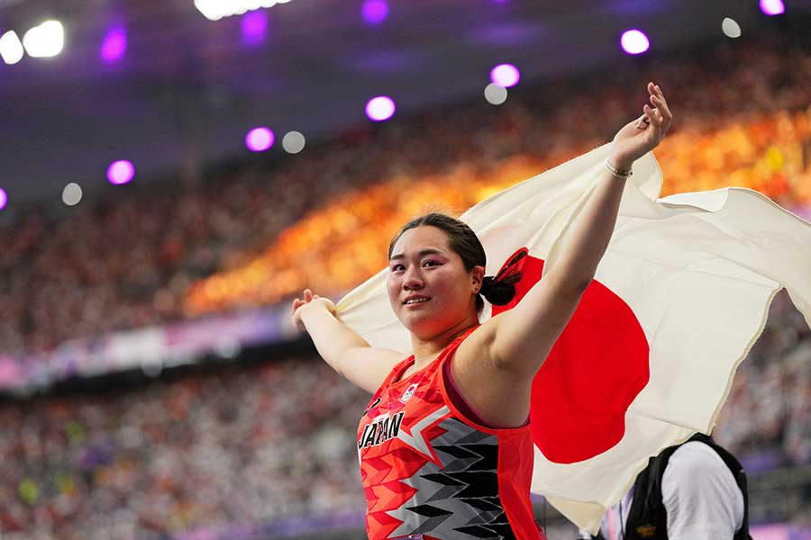 女子やり投げで金メダルを獲得した北口榛花【写真：ロイター】