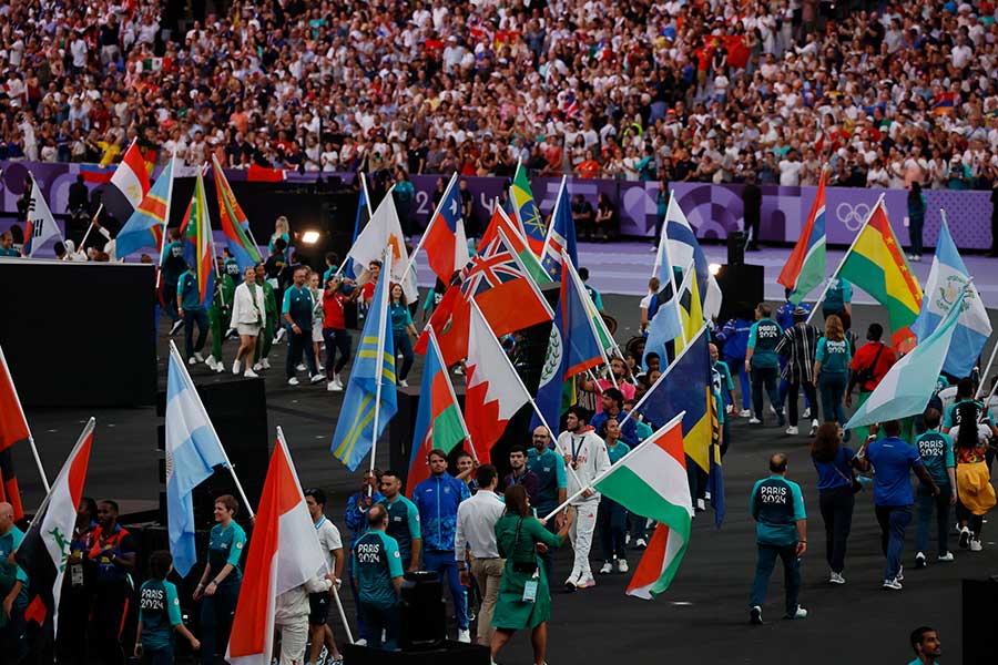 パリ五輪閉会式【写真：ロイター】