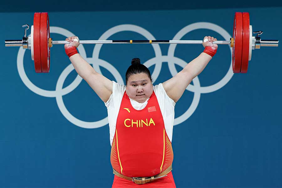 重量挙げ女子81キロ超級で金メダリストのリー・ウェンウェン【写真：ロイター】