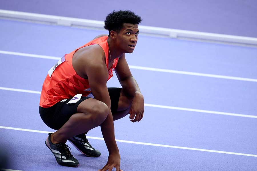 陸上男子110メートル障害で5位に入賞した村竹ラシッド【写真：ロイター】