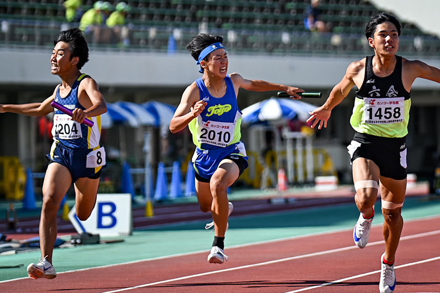 東陽は4位・おゆみ野南にわずか100分の1秒の差で勝利した【写真：中戸川知世】 