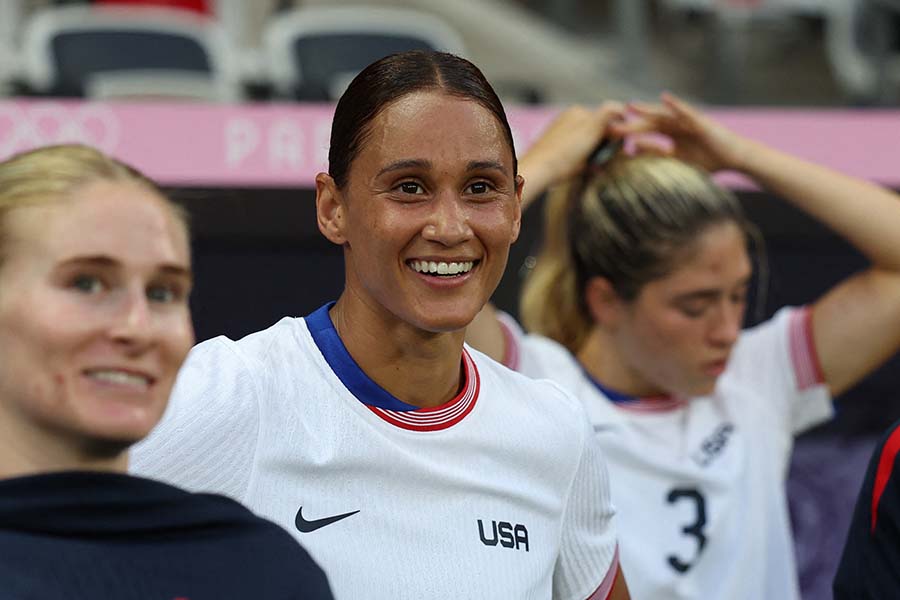 パリ五輪サッカー女子で金メダルを獲得した米国のリン・ウィリアムズ【写真：ロイター】