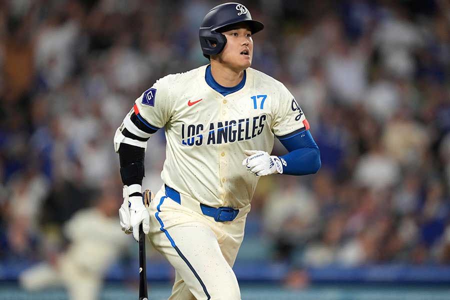 本拠地レイズ戦で41号2ランを放ったドジャースの大谷翔平【写真：ロイター】