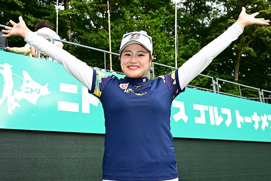 ニトリレディスでツアー通算2勝目を挙げた桑木志帆【写真：Getty Images】