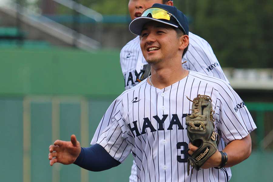 大山は初の試合出場から周りに声をかける明るさが目立った【写真：羽鳥慶太】