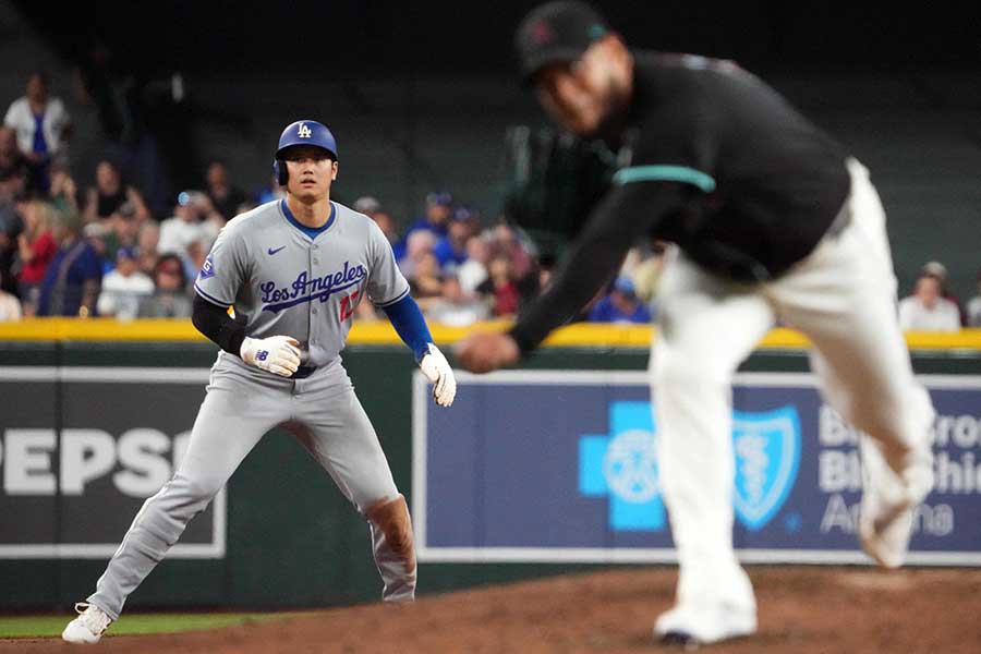 敵地ダイヤモンドバックス戦に出場したドジャースの大谷翔平【写真：ロイター】