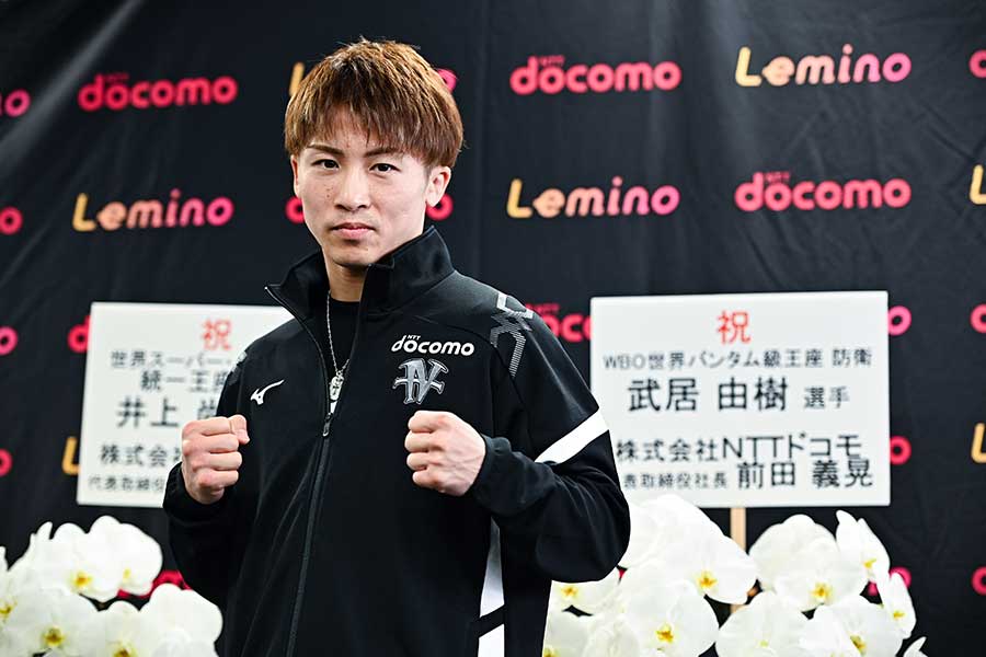 会見では、この試合で行っていた新たな試みも説明した井上【写真：中戸川知世】