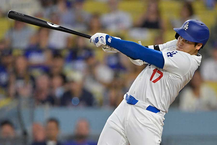 ガーディアンズ戦に出場したドジャースの大谷翔平【写真：ロイター】