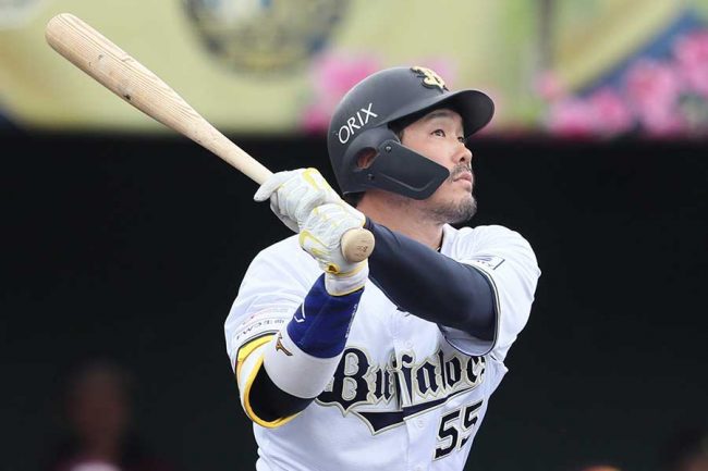 プロ野球選手 Tー岡田選手 バッティング手袋 オリックス日本一☆T岡田 バッティンググローブ 55 - メルカリ