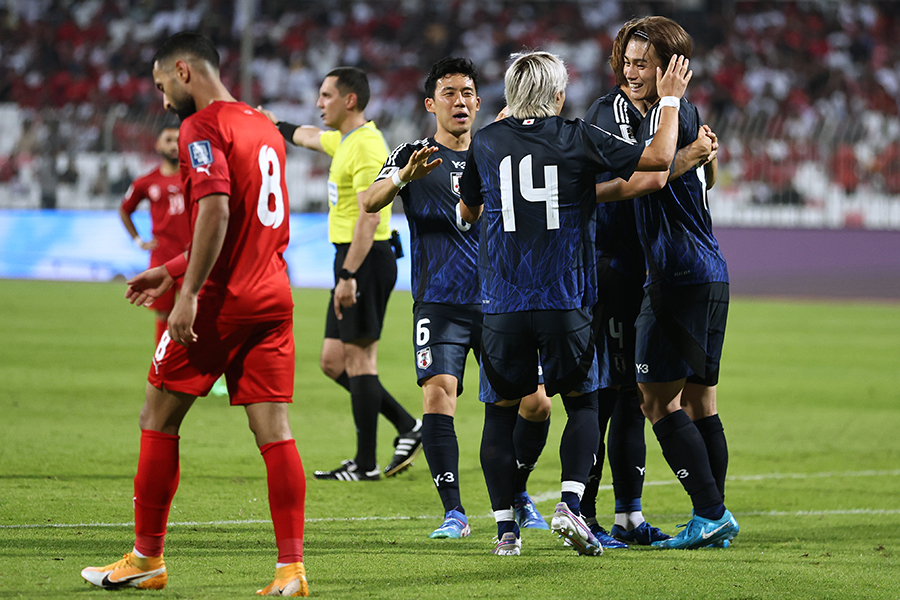 5-0でバーレーンに大勝したサッカー日本代表【写真：Getty Images】