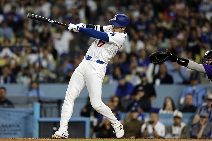 52号本塁打を放つドジャースの大谷翔平【写真：Getty Images】