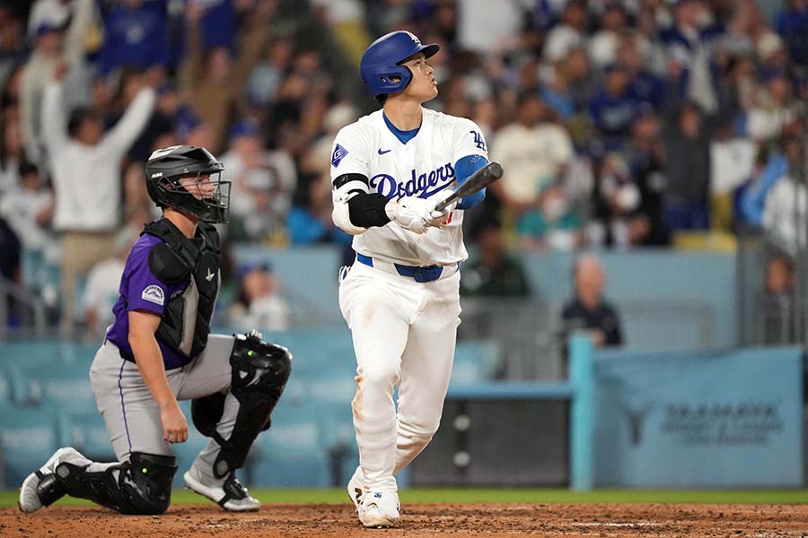 52号を放つドジャースの大谷翔平【写真：ロイター】