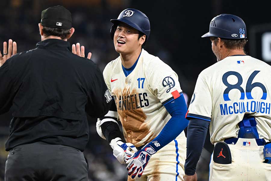 ドジャースの大谷翔平【写真：ロイター】