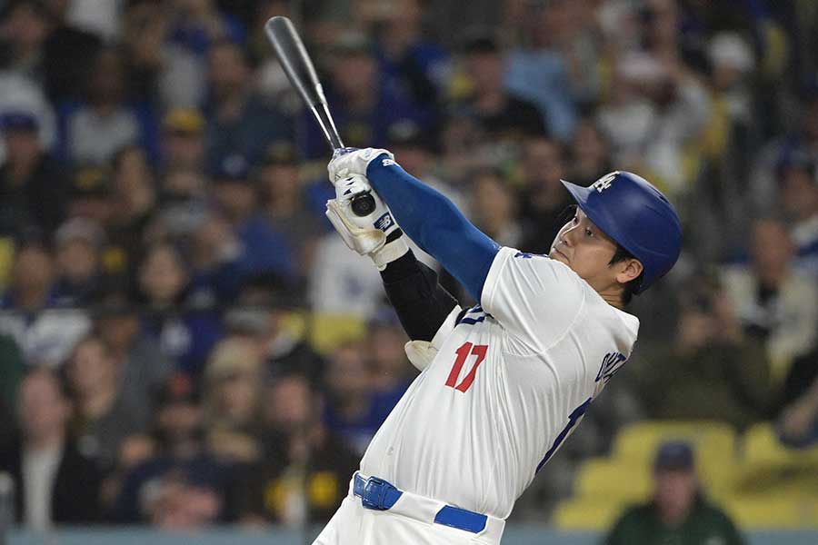 本拠地パドレス戦に出場したドジャースの大谷翔平【写真：ロイター】