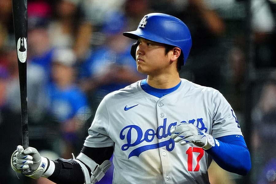 敵地ロッキーズ戦に出場したドジャースの大谷翔平【写真：ロイター】