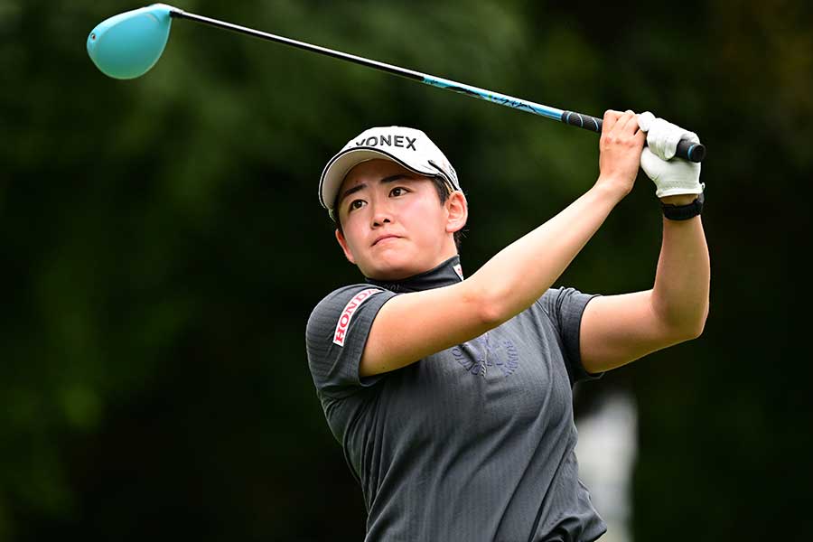 日本女子オープンの最終日に出場した岩井明愛【写真：Getty Images】