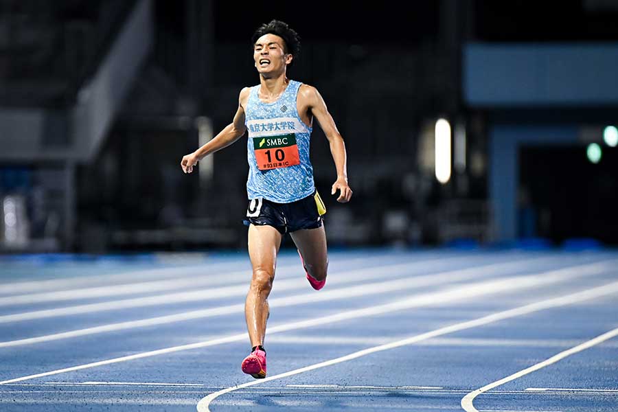 男子1万メートル決勝で日本人4位となる全体10位と健闘した東大・古川大晃【写真：中戸川知世】