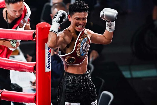岩田翔吉、3回TKO勝ちで世界王座獲得「勝てなければ最後のつもりで