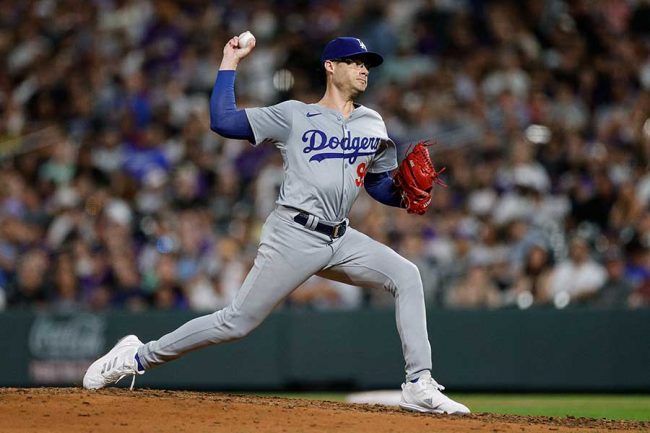 ドジャース投手の妻が衝撃ファッションで応援 超簡易シャツに「毎試合