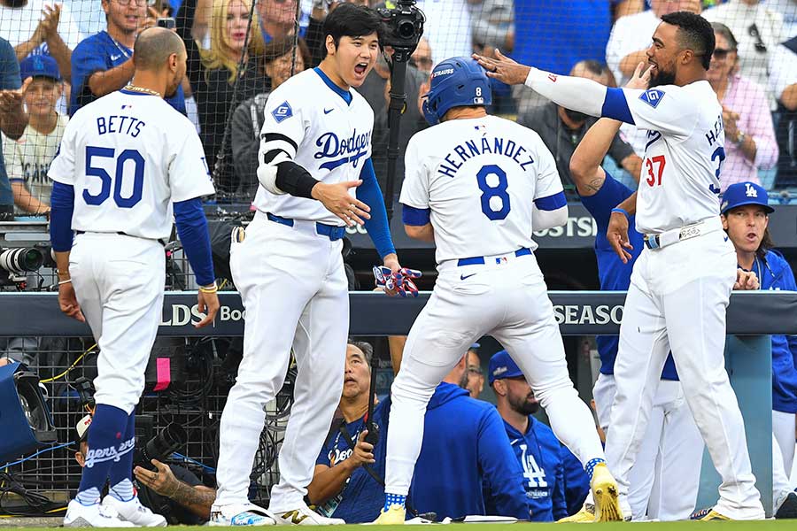 ドジャース戦で生まれた“頭脳プレー”が話題【写真：Getty Images】