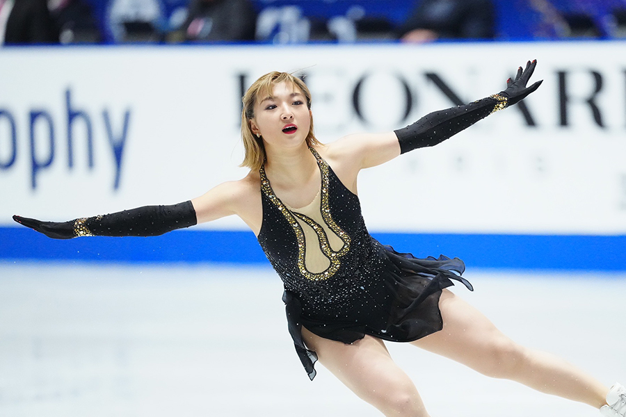 今季世界最高の231.88点で優勝した坂本【写真：荒川祐史】