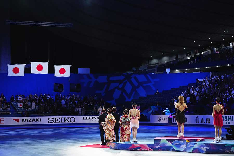 NHK杯、女子シングルでは日本勢が上位3人を独占した【写真：荒川祐史】