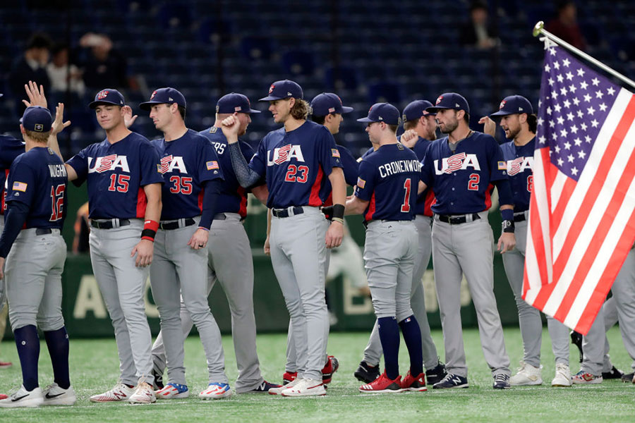 前回のプレミア12では4位だった米国代表（写真は2019年撮影）【写真：Getty Images】