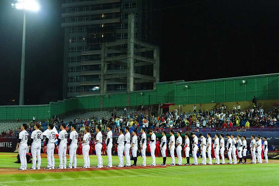 日本―キューバ戦が行われた天母球場【写真：小林靖】